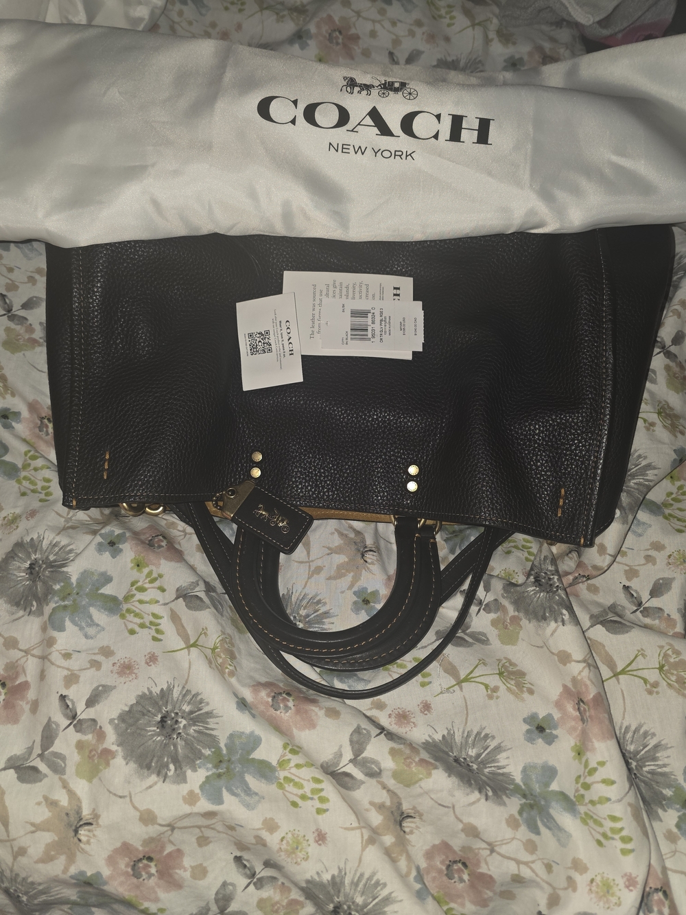 Coach Rogue 39 Pebble Leather Bag - Picture 13 of 13